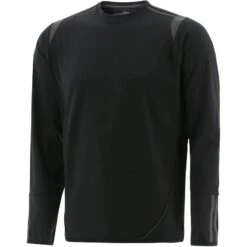 Men's Loxton Brushed Crew Neck Top Black / Grey