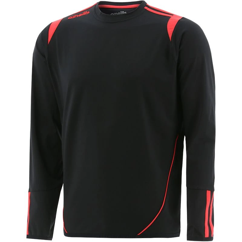 Kids' Loxton Brushed Crew Neck Top Black / Red