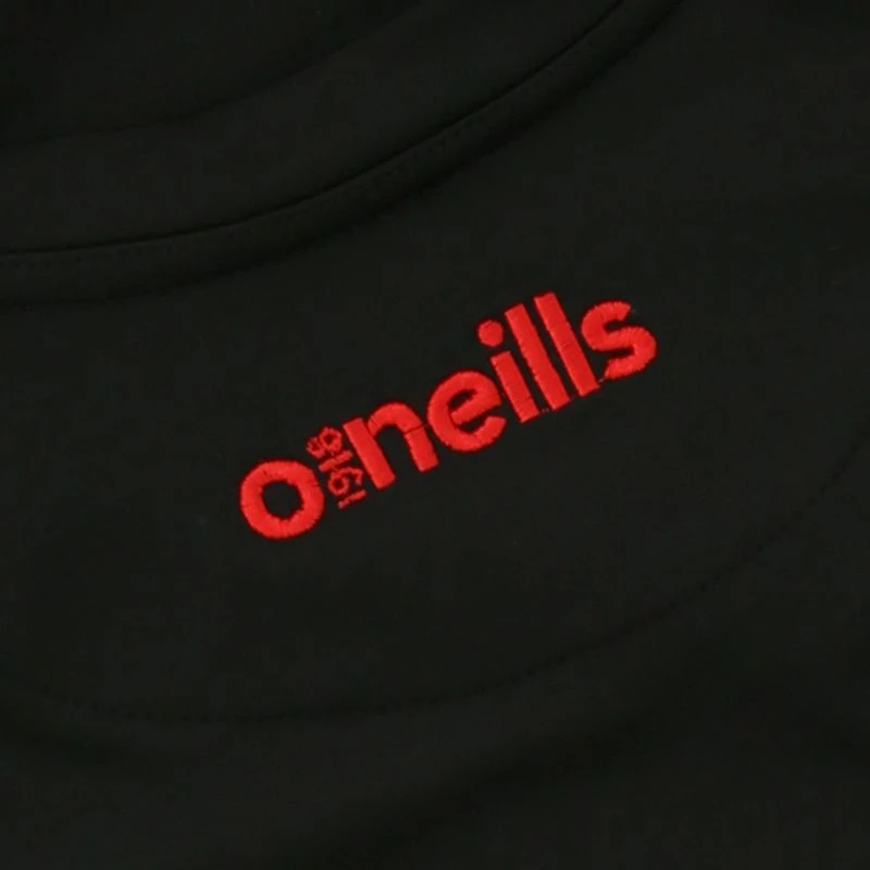 Kids' Loxton Brushed Crew Neck Top Black / Red - Image 3