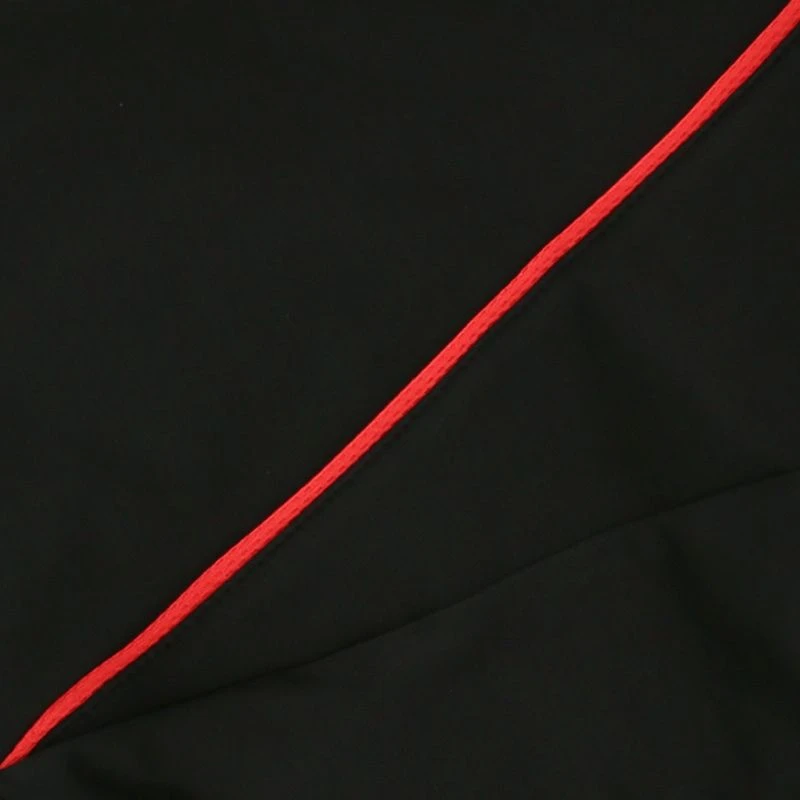 Men's Loxton Brushed Crew Neck Top Black / Red - Image 6