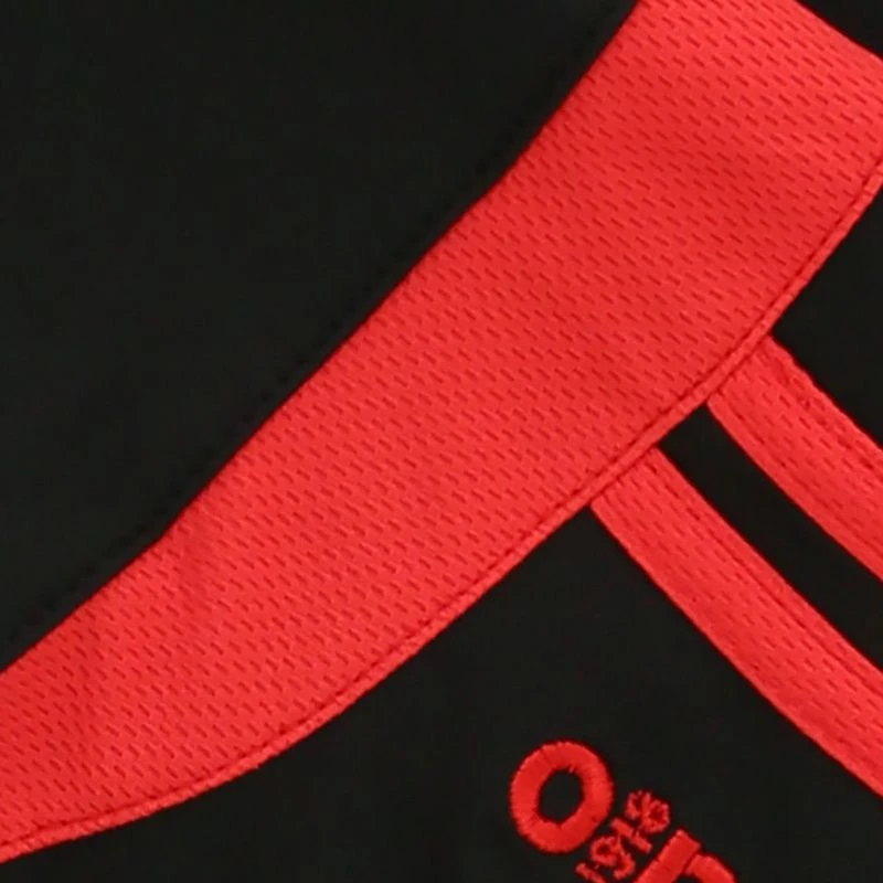 Kids' Loxton Brushed Crew Neck Top Black / Red - Image 8