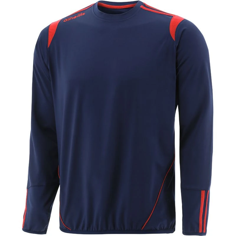 Men's Loxton Brushed Crew Neck Top Marine / Red