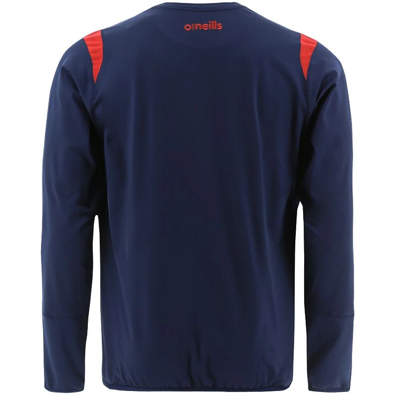 Men's Loxton Brushed Crew Neck Top Marine / Red - Image 2