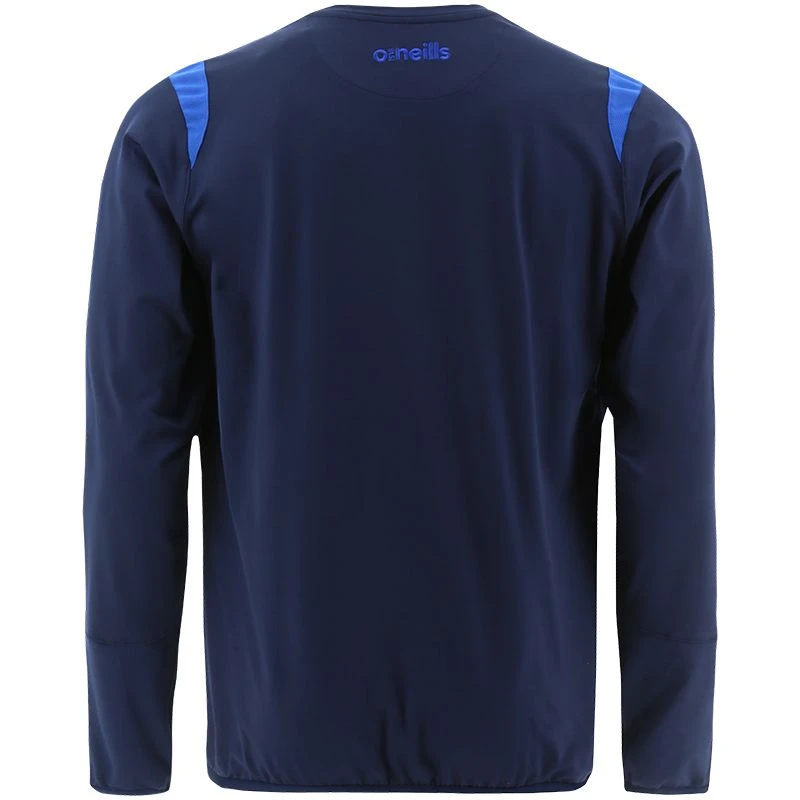 Men's Loxton Brushed Crew Neck Top Marine / Royal - Image 2