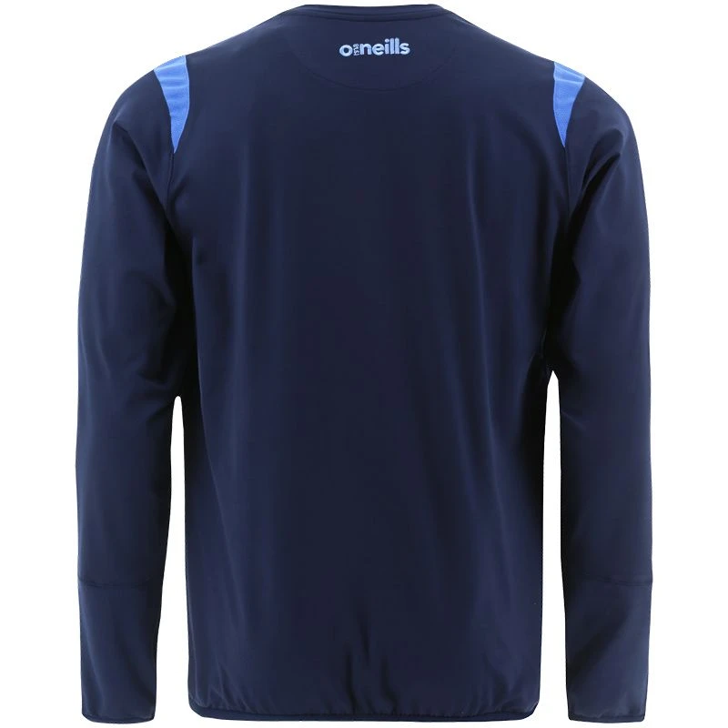 Men's Loxton Brushed Crew Neck Top Marine / Sky - Image 2