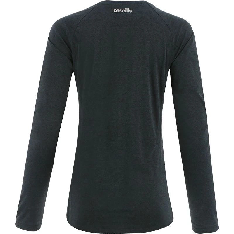 Women's Madison Long Sleeve Top Black - Image 2
