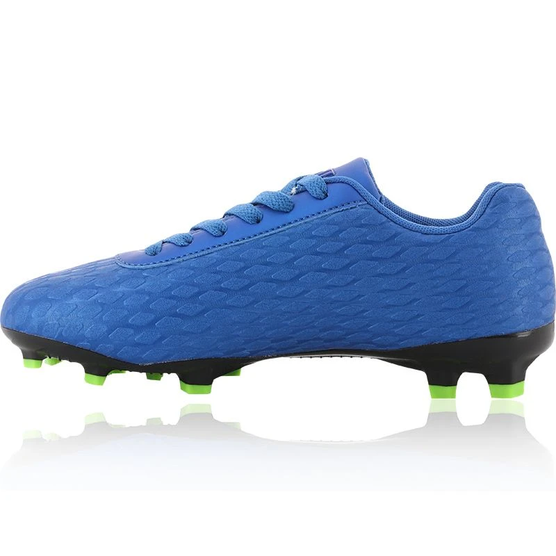 Mamba Firm Ground Laced Football Boots Youth Royal / Lime - Image 2