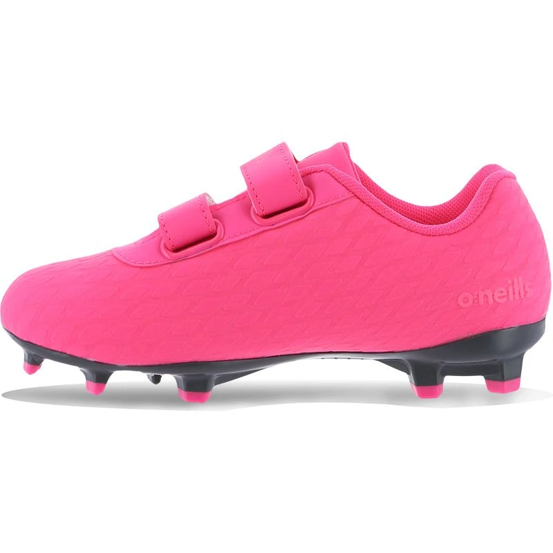 Mamba Firm Ground Velcro Football Boots Pre-School Pink - Image 2