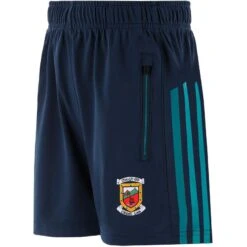 Mayo GAA Kids' Dolmen Training Shorts Marine / Green / Red