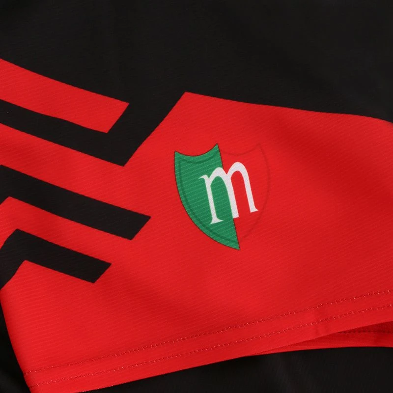Mayo GAA Kids' Training Shorts Black / Red - Image 4