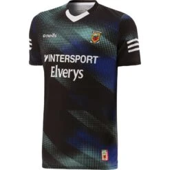 Mayo GAA Player Fit Short Sleeve Training Top Black / Royal