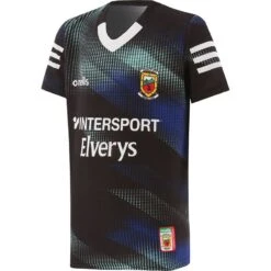 Mayo GAA Kids' Short Sleeve Training Top Black / Royal