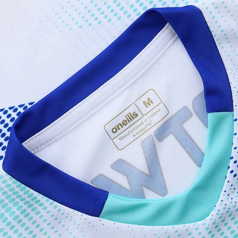 Mayo GAA Kids' Short Sleeve Training Top White / Royal - Image 7