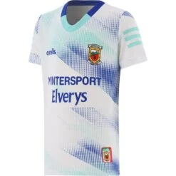Mayo GAA Kids' Short Sleeve Training Top White / Royal