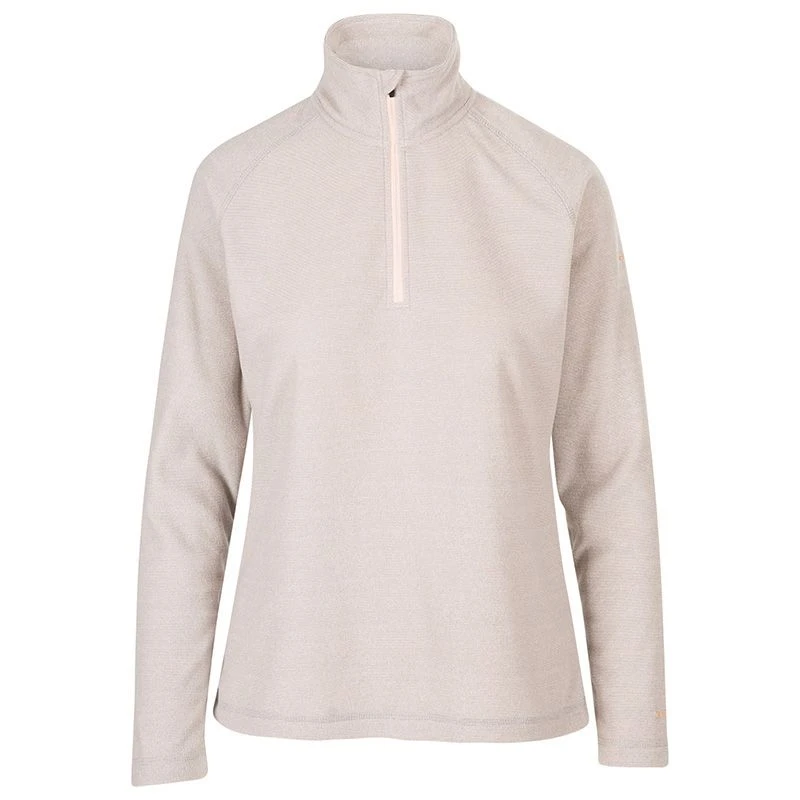 Trespass Women's Meadows Half Zip Fleece Pale Grey