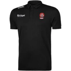 Derry GAA Men's Pima Cotton Polo Shirt Black