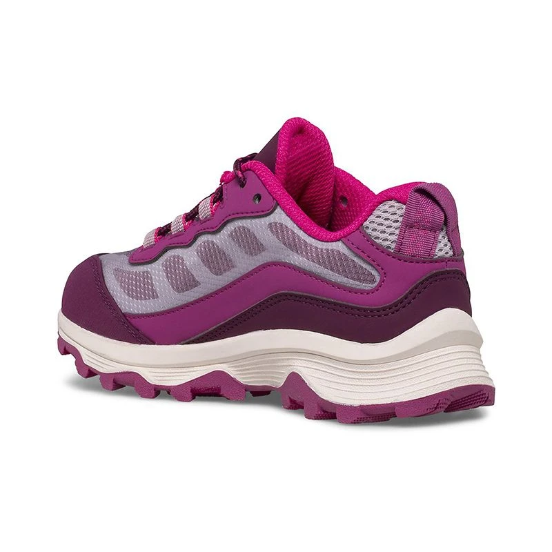 Merrell Kids' Moab Speed Low Waterproof GS Runners Grey / Berry - Image 2