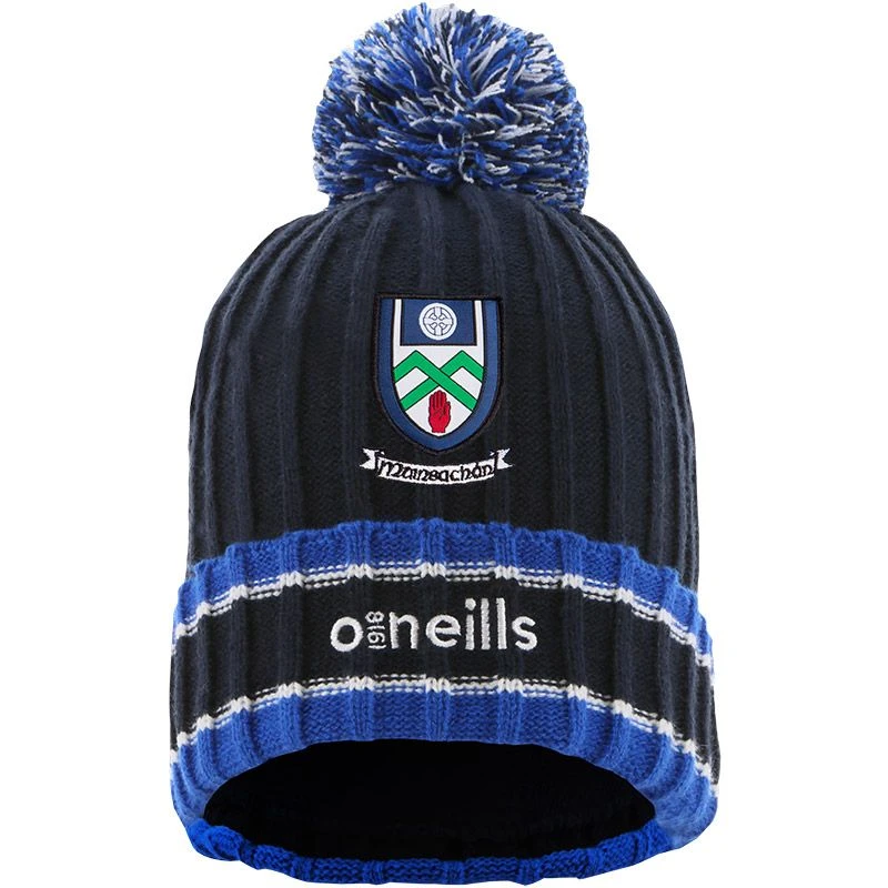 Monaghan GAA Men's Darcy Bobble Hat Marine / Royal / White