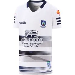Monaghan GAA Kids' Short Sleeve Training Top White / Marine