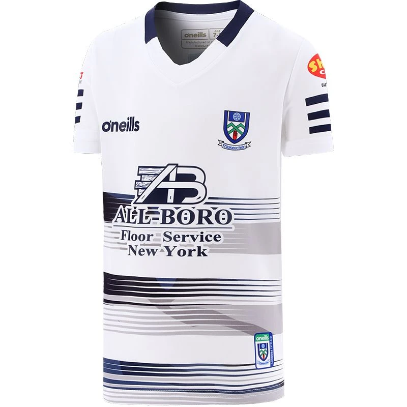 Monaghan GAA Kids' Short Sleeve Training Top White / Marine