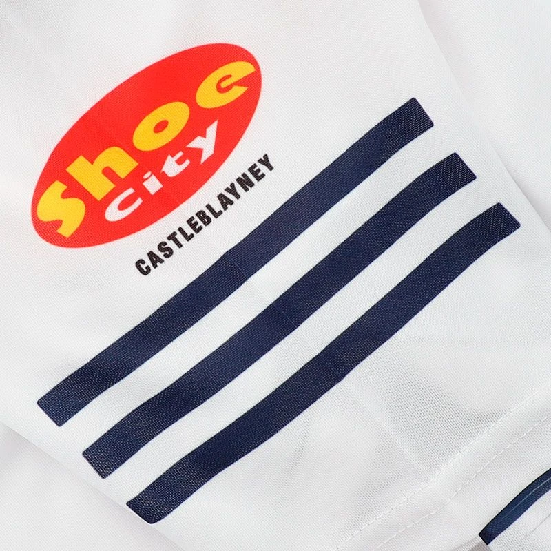 Monaghan GAA Kids' Short Sleeve Training Top White / Marine - Image 7