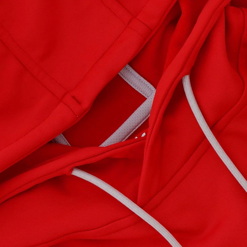 Men's Nathan Technical Fleece Overhead Hoodie Red / Silver - Image 4