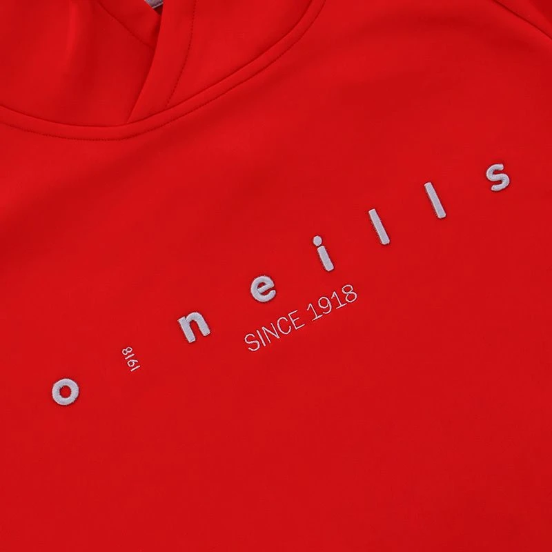 Men's Nathan Technical Fleece Overhead Hoodie Red / Silver - Image 7