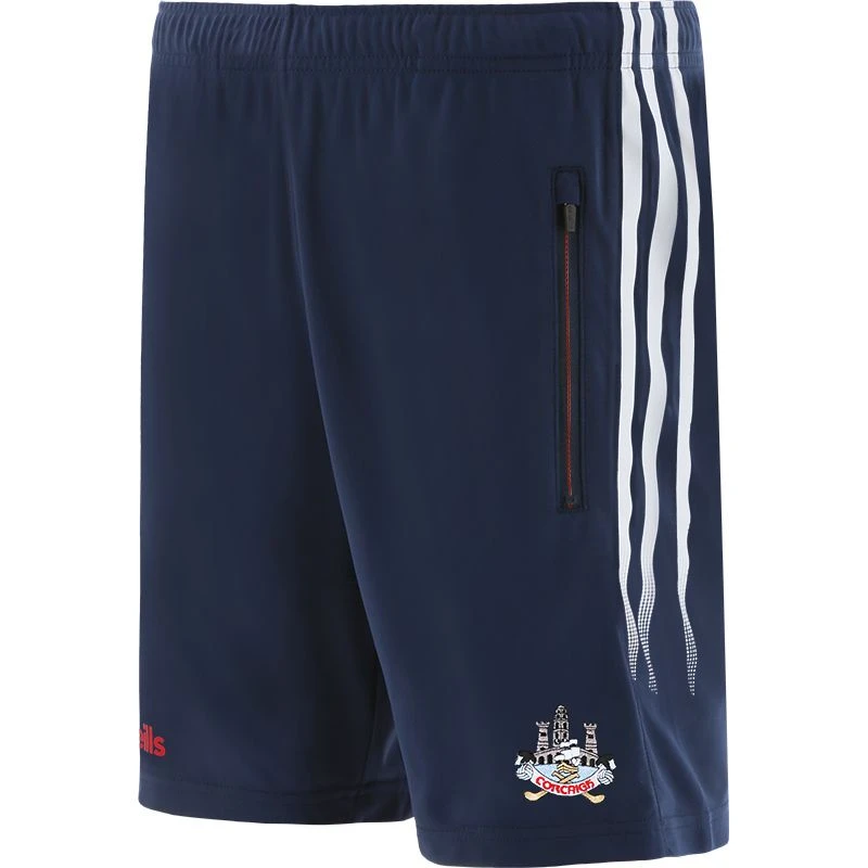 Cork GAA Men's Nevada Training Shorts Marine / White / Red