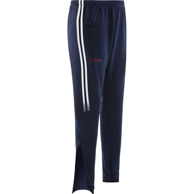 Galway GAA Kids' Nevada Hybrid Skinny Tracksuit Bottoms Marine / White / Maroon - Image 2