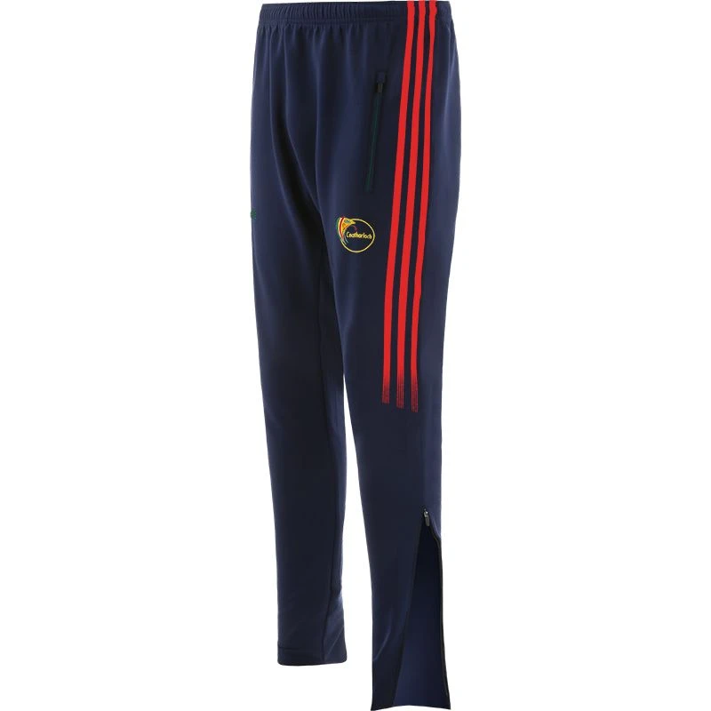 Carlow GAA Kids' Nevada Hybrid Skinny Tracksuit Bottoms Marine / Red / Bottle