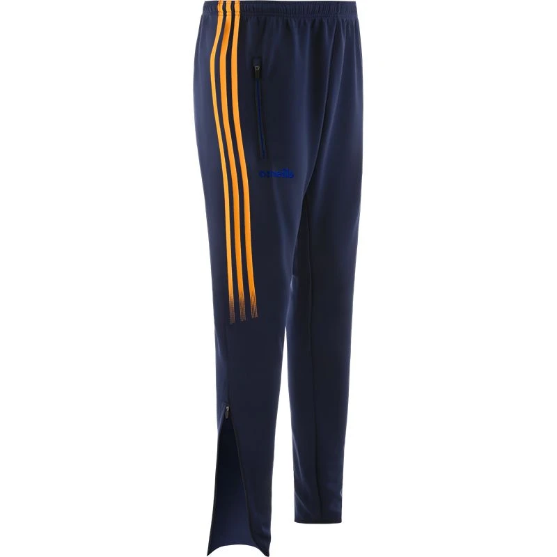 Wicklow GAA Kids' Nevada Hybrid Skinny Tracksuit Bottoms Marine / Amber / Royal - Image 2
