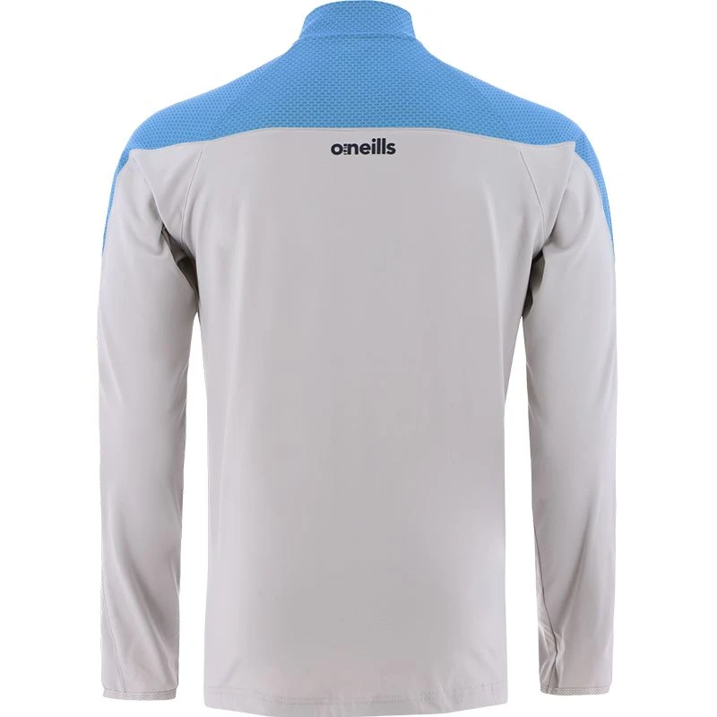 Dublin GAA Men's Nevada Brushed Half Zip Top Silver / Sky / Marine - Image 2