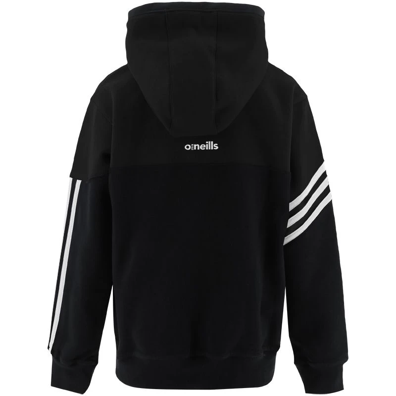 Kids' Nevis Fleece Overhead Hoodie Black / White - Image 2