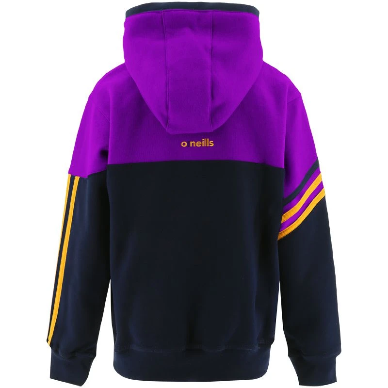 Kids' Nevis Fleece Overhead Hoodie Marine / Purple / Amber - Image 2