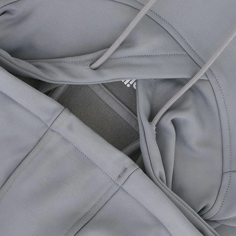 Men's Niall Overhead Fleece Hoodie Grey - Image 6