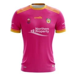 Antrim Ladies Donate4Daithi Kids' Jersey Pink / Amber