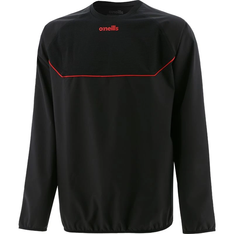 Men's Norwich Woven Windbreaker Black / Red - Image 2