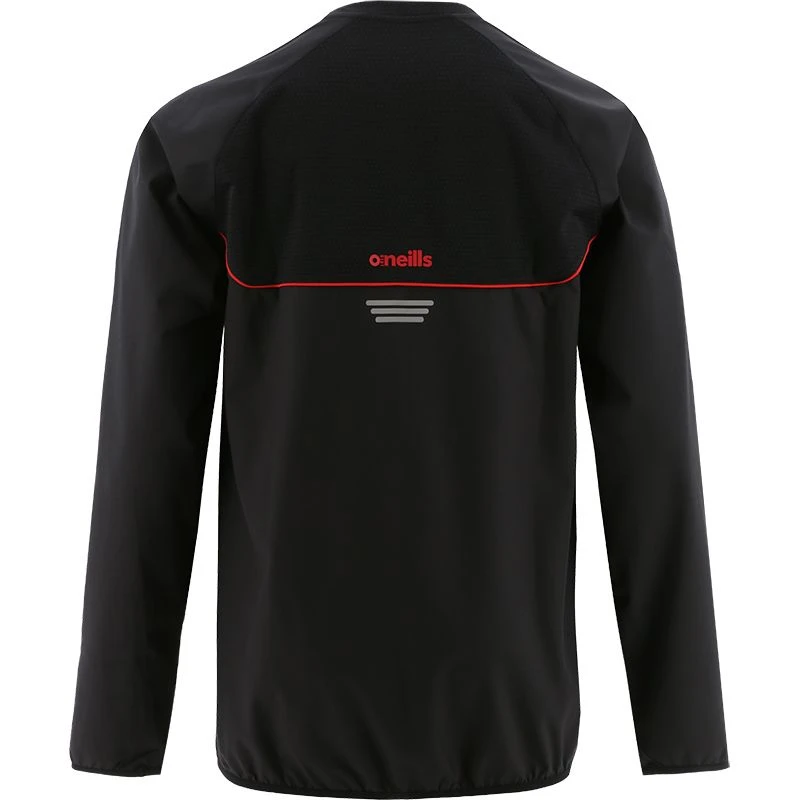 Men's Norwich Woven Windbreaker Black / Red - Image 3