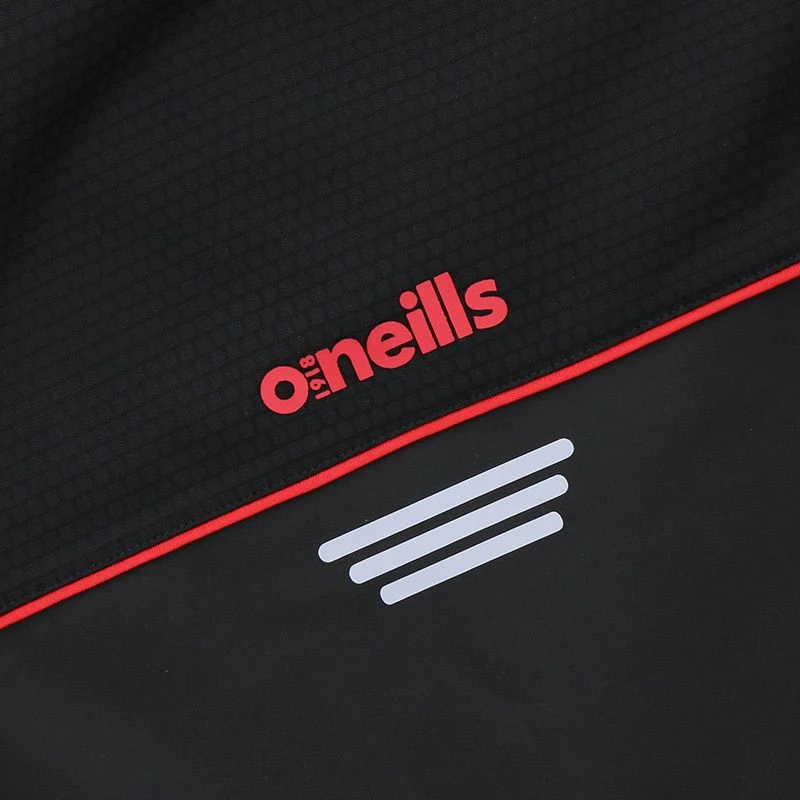 Men's Norwich Woven Windbreaker Black / Red - Image 5