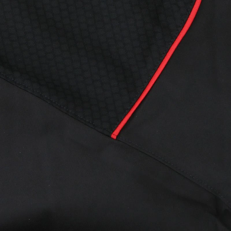 Men's Norwich Woven Windbreaker Black / Red - Image 6