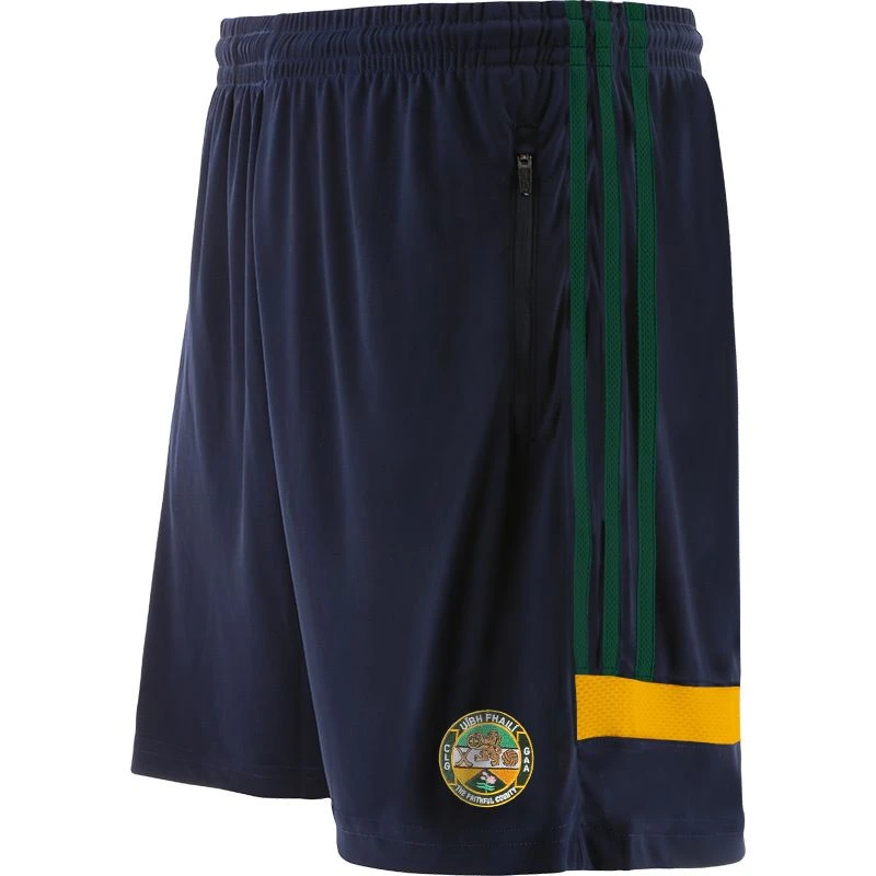 Offaly GAA Men's Portland Training Shorts Marine / Bottle / Amber
