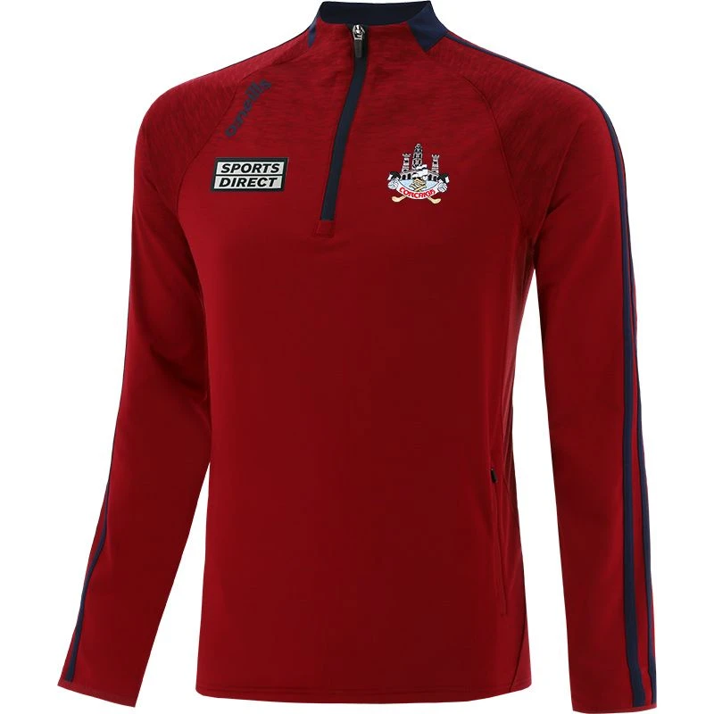 Cork GAA Men's Ohio Brushed Half Zip Top Red / Marine