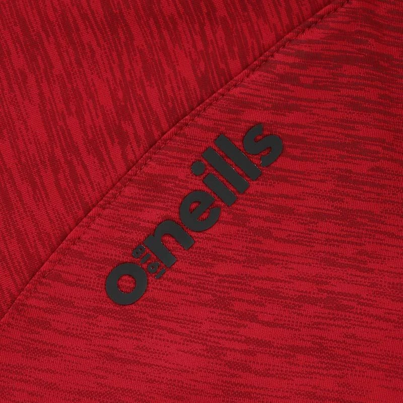 Mayo GAA Men's Ohio Brushed Half Zip Top Red / Black - Image 3