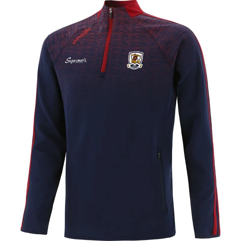 Galway GAA Kids' Ohio Hybrid Half Zip Top Marine / Red
