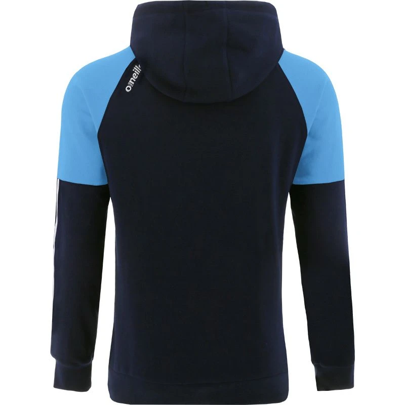 Men's Oslo Fleece Pullover Hoodie Marine / Sky / White - Image 2