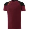 Kids' Oslo T-Shirt Maroon / Black / Amber