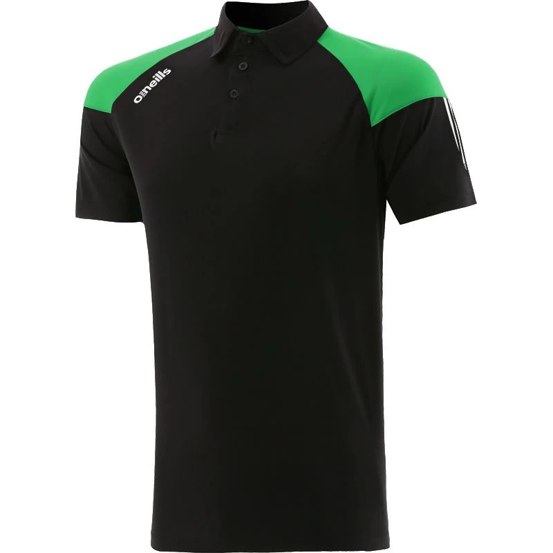 Women's Oslo Polo Shirt Black / Green / White