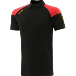 Kids' Oslo Polo Shirt Black / Red / Amber