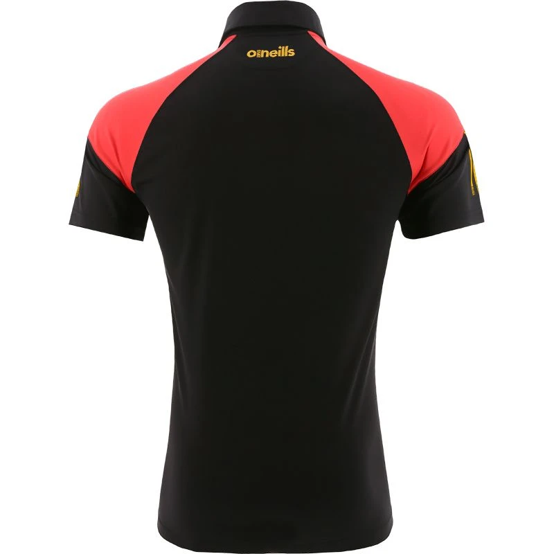 Kids' Oslo Polo Shirt Black / Red / Amber - Image 2
