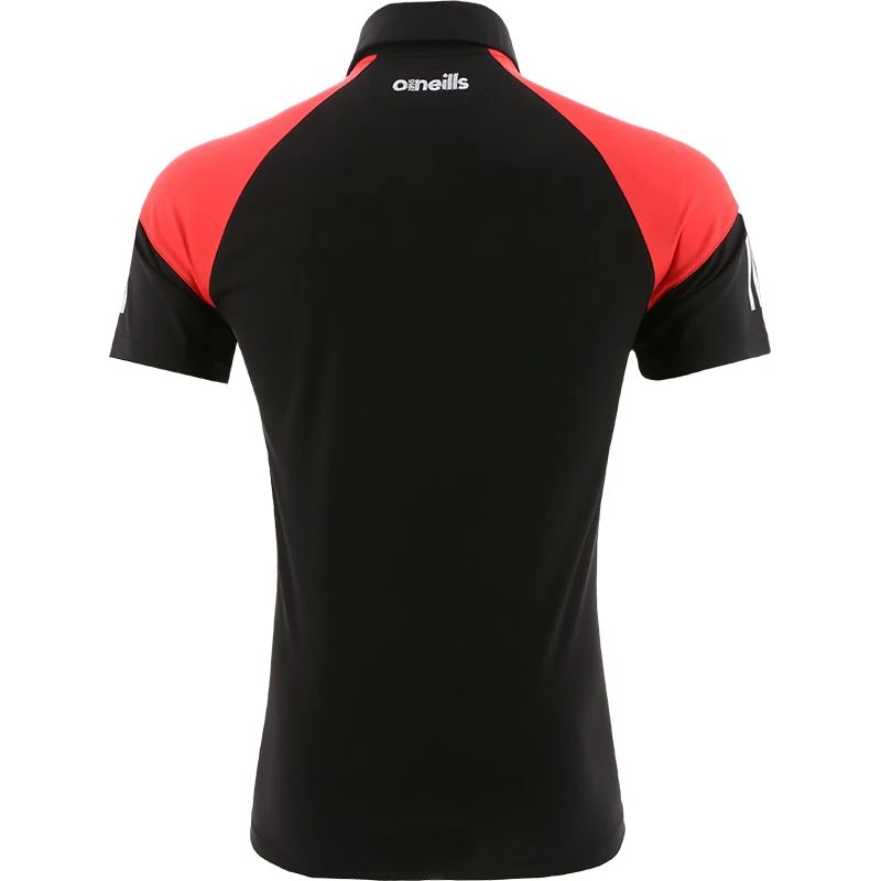 Women's Oslo Polo Shirt Black / Red / White - Image 2